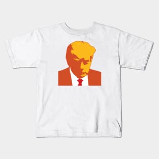 DONALD TRUMP POP ART MUG SHOT Kids T-Shirt